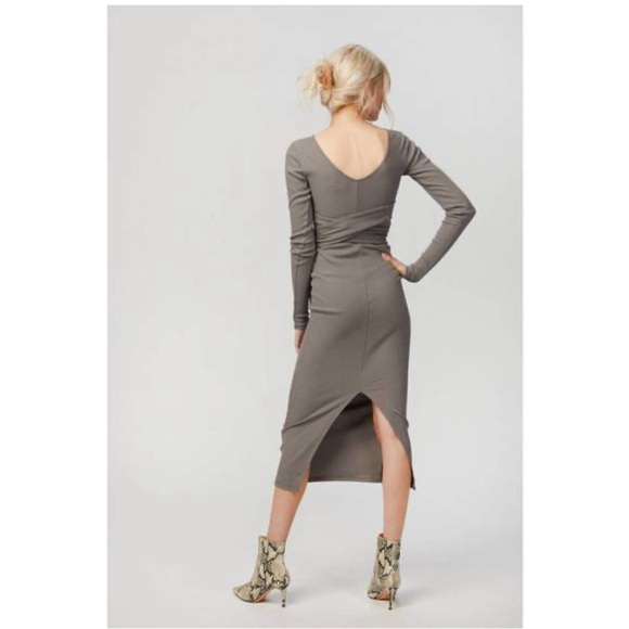 The Line by K Saloma II Wrap Dress in Gray Size S - Picture 2 of 7